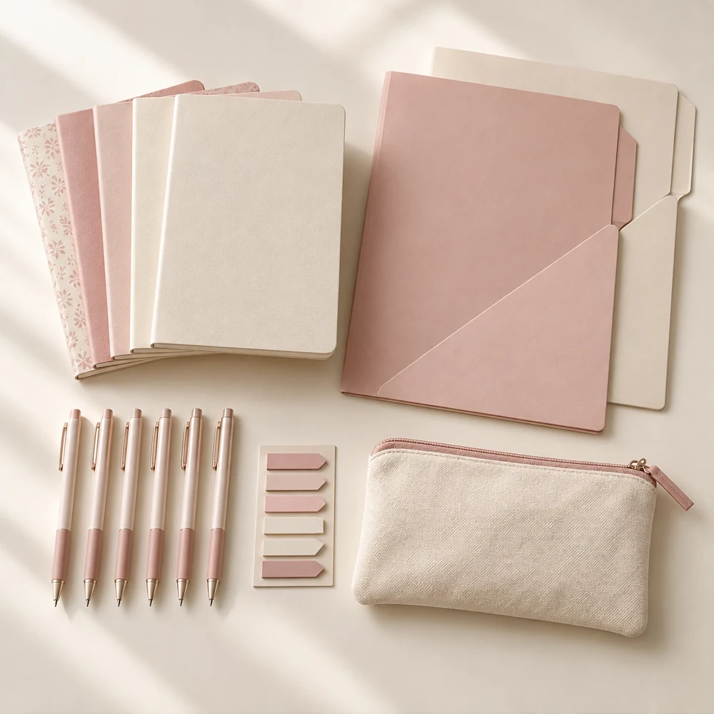 Chapter One Class Kit in Cream / Pink